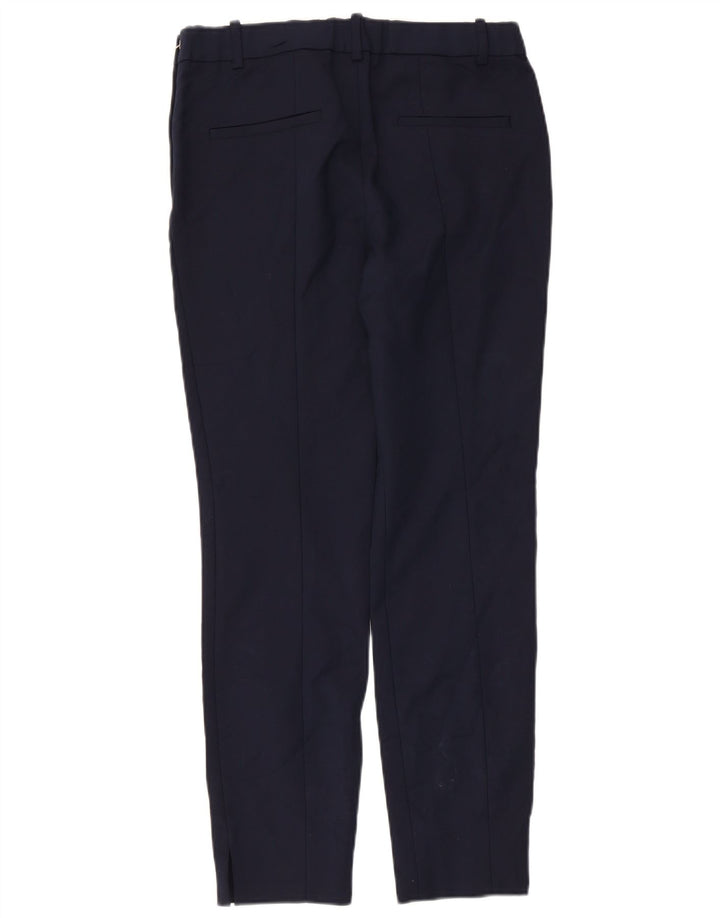 Zara Mujer Pantalón Casual Slim Medium W30 L27 Azul Marino