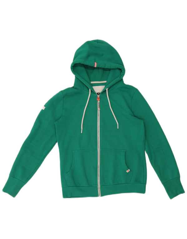 Superdry Sudadera con capucha y cremallera para mujer Reino Unido 44 Algodón verde medio