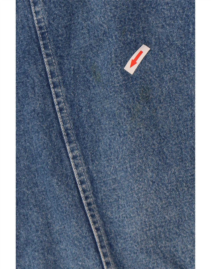 CLARK Chaqueta vaquera para hombre UK 40 Large Blue Patchwork