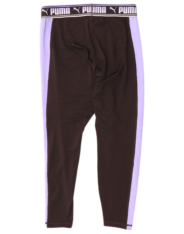 Puma Leggings gráficos para mujer UK 46 Grande Negro Colorblock Poliéster