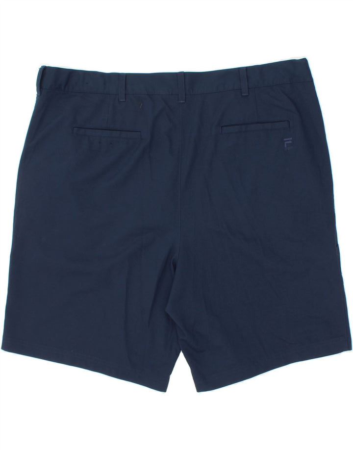 FILA Pantalones cortos chinos de golf para hombre W46 3XL Poliéster azul marino