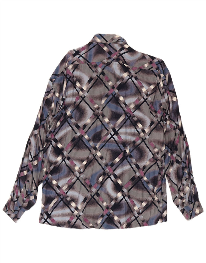 Camisa De Hombre Tipo' S Large Viscosa Geométrica Multicolor