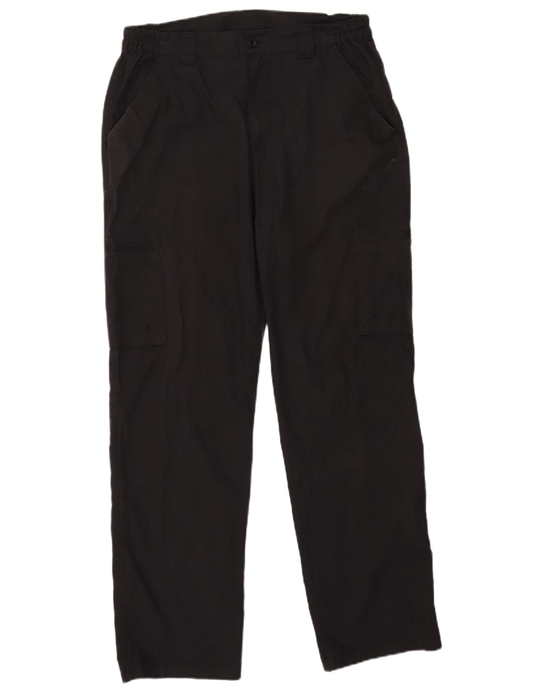 Pantalones cargo rectos para hombre de Mountain Warehouse W34 L32 Poliéster negro
