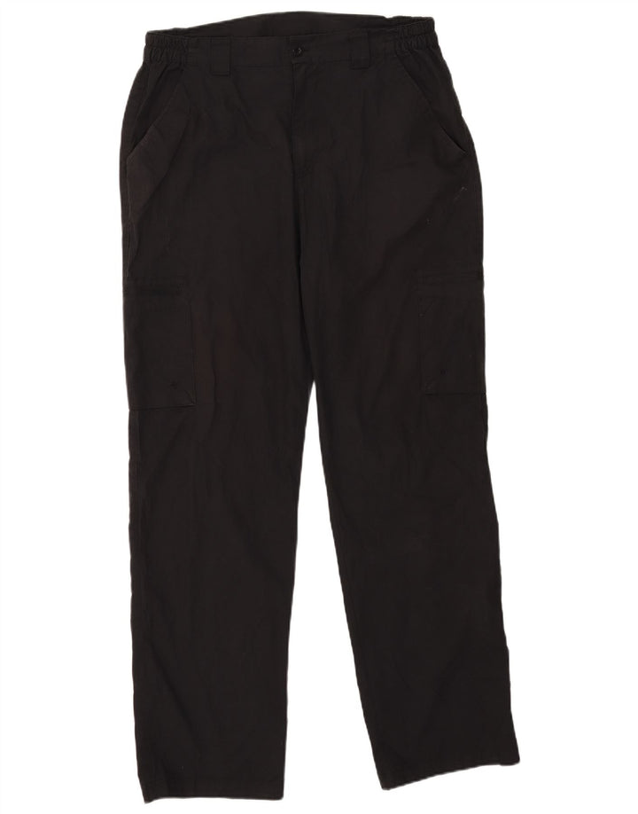 Pantalones cargo rectos para hombre de Mountain Warehouse W34 L32 Poliéster negro