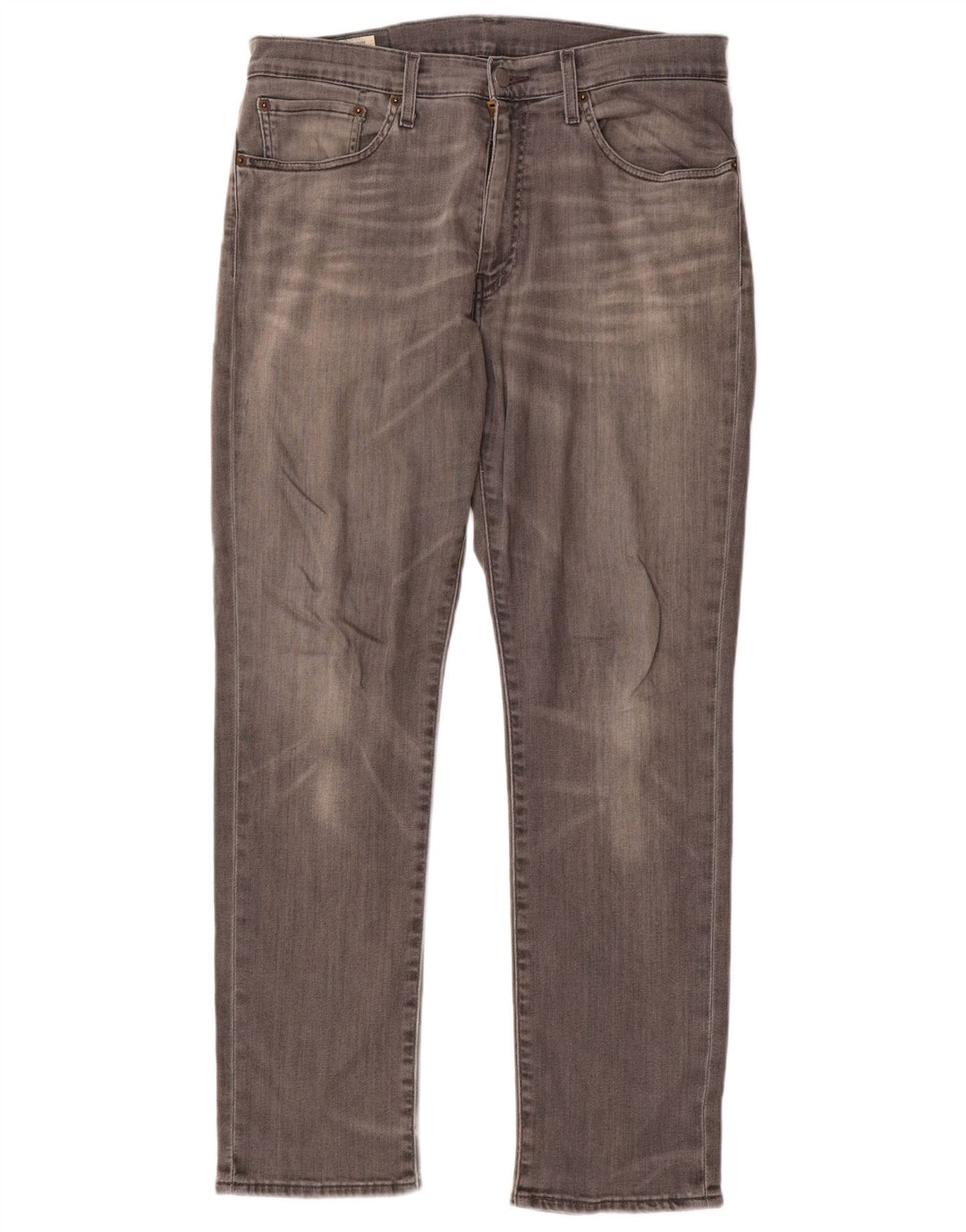 Vaqueros rectos Levi's para hombre W34 L30 Algodón gris