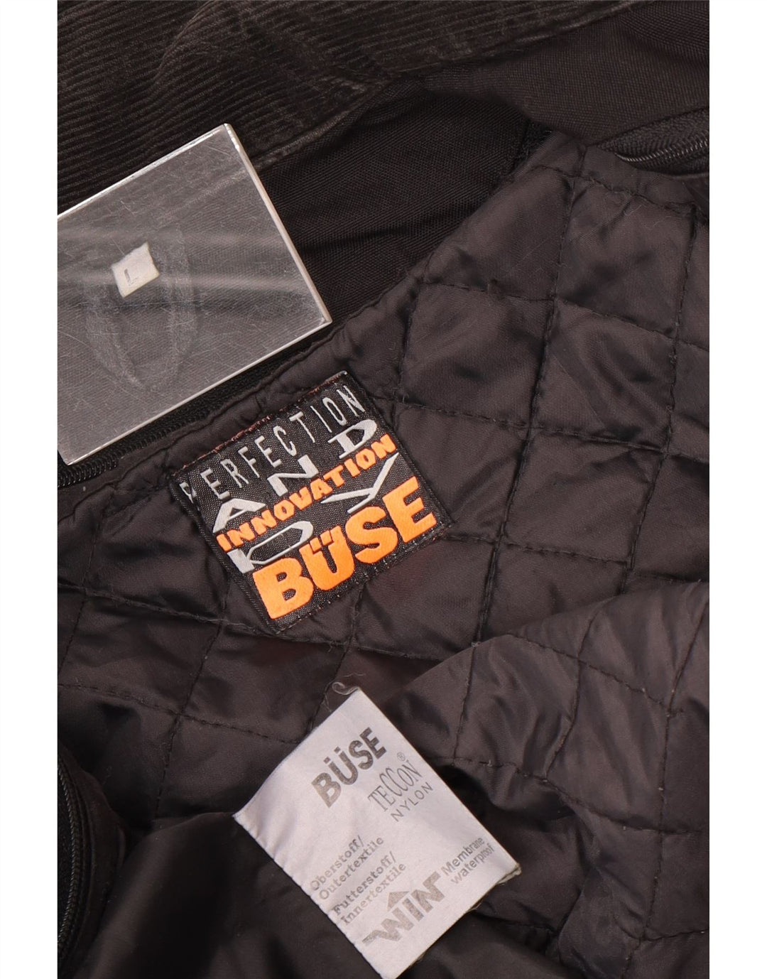 Buse Chaqueta gráfica para hombre, talla 40, nailon negro grande