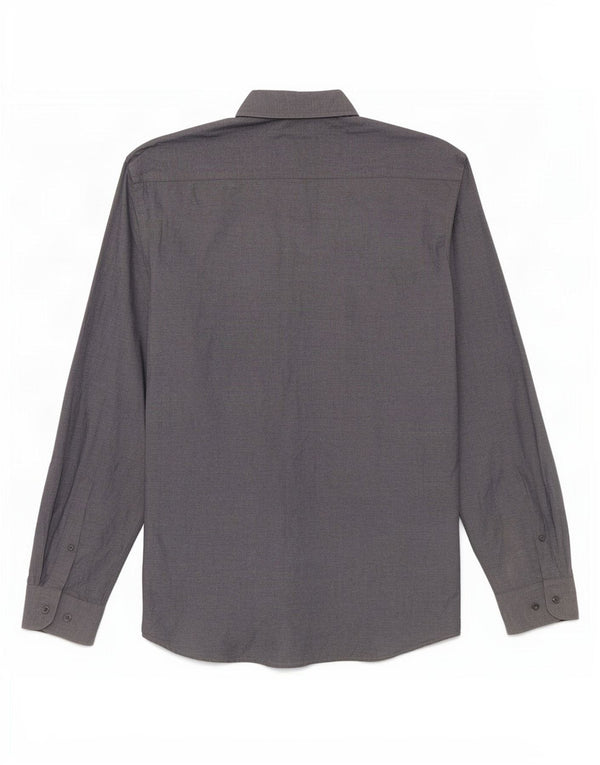 Camisa San Bernardo Hombre Talla 39/40 15 1/2 Algodón Gris Medio