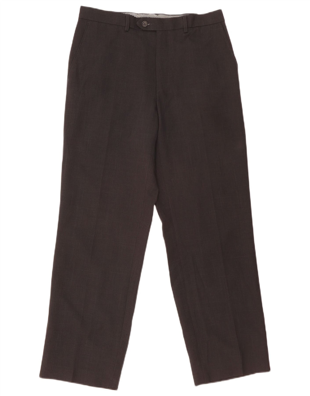 Marks & Spencer Pantalones de traje rectos para hombre W34 L31 Negro