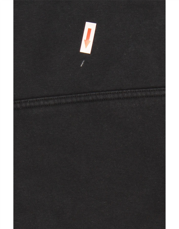 Nike Sudadera con capucha gráfica para hombre, jersey de algodón negro mediano