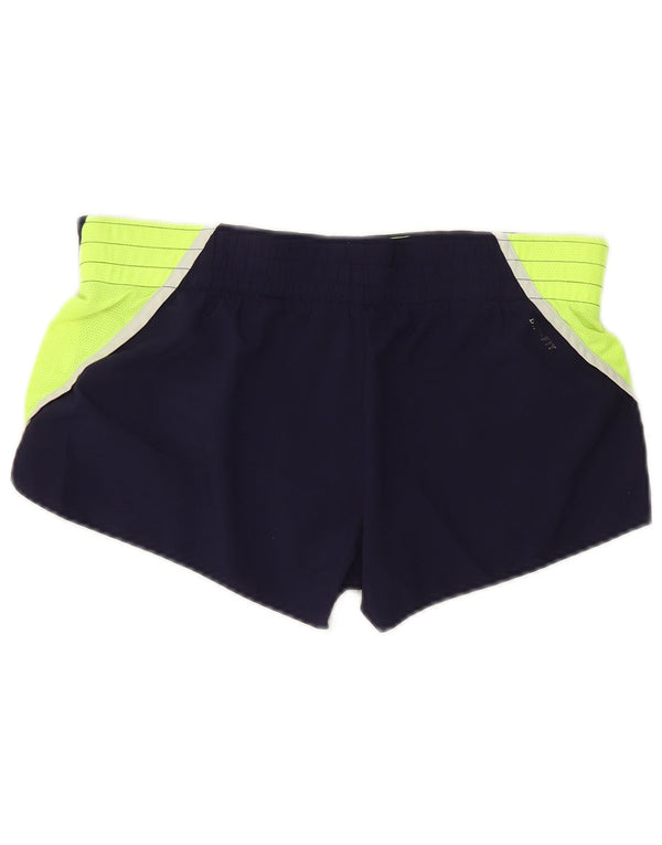 Nike Pantalones cortos deportivos regulares para mujer UK 40 mediano Azul marino Colorblock Sports