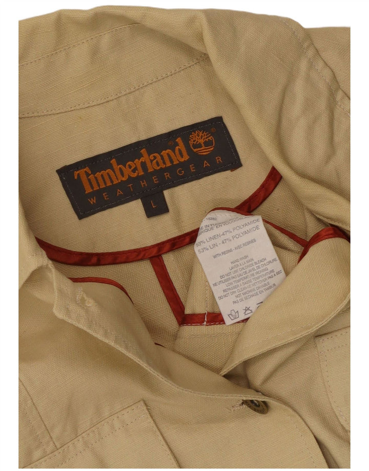 Timberland Chaqueta utilitaria para mujer Reino Unido 44 Grande Lino beige
