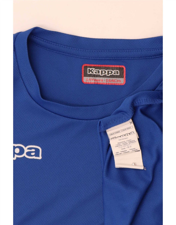 Kappa Camiseta gráfica para niño Top 13-14 años Azul Poliéster