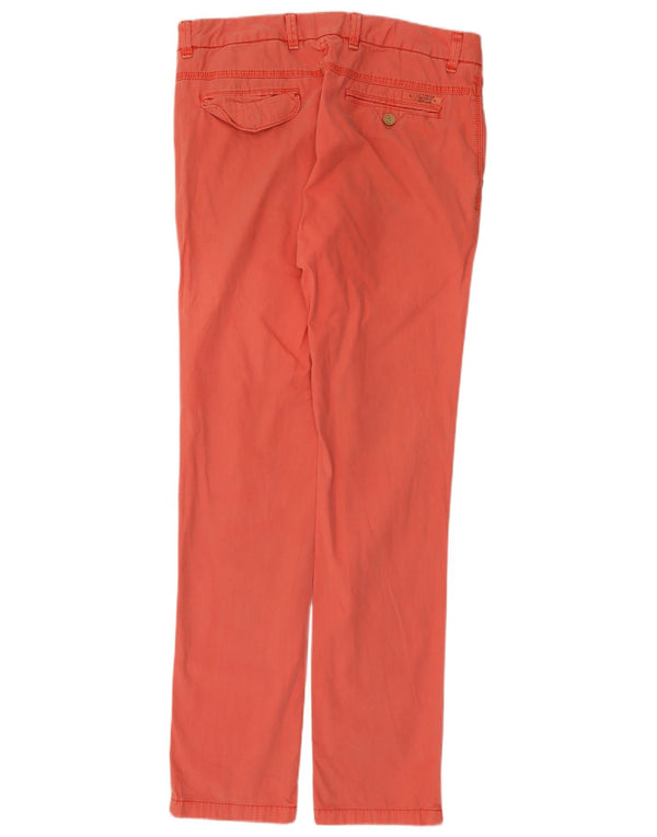 Tommy Hilfiger Pantalones chinos rectos para hombre W33 L34 Algodón rojo