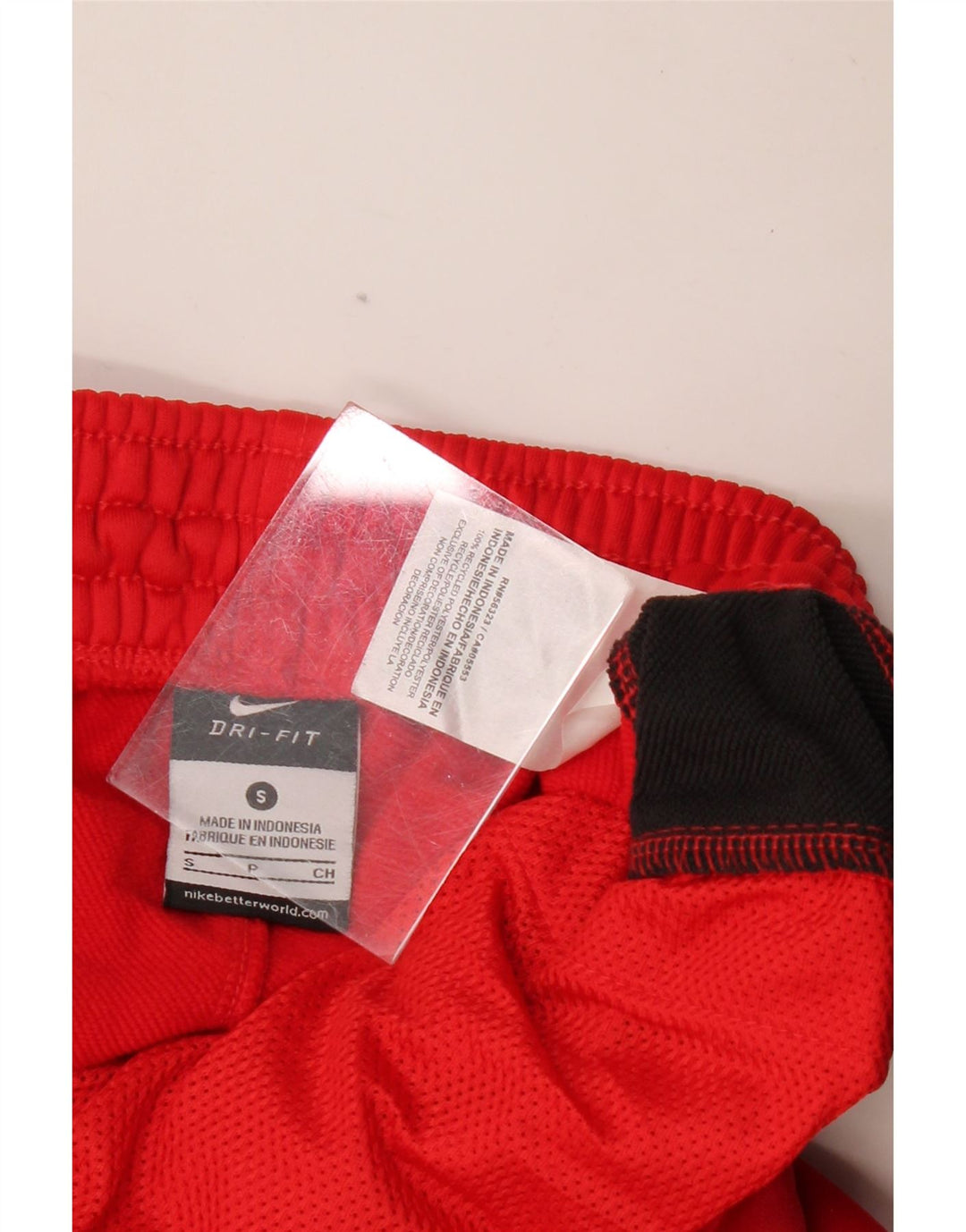 NIKE Hombre Dri Fit Pantalones De Chándal Pequeño Rojo Colorblock Poliéster