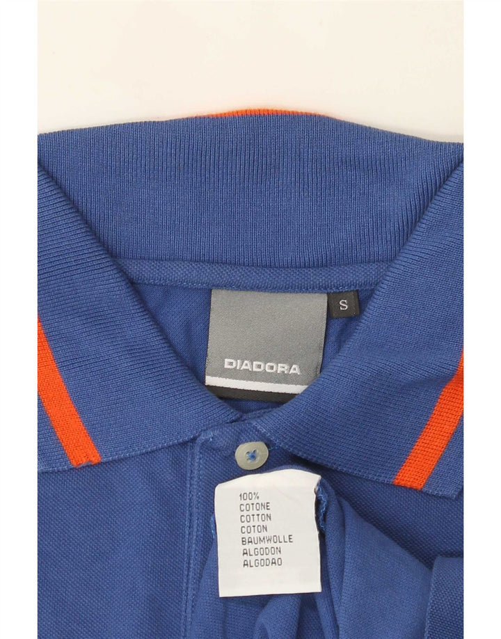 Diadora Polo Hombre Small Azul Algodón