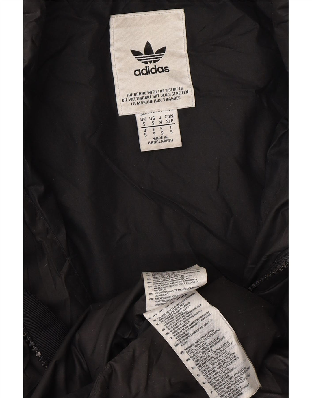 Chaleco acolchado ADIDAS para mujer UK 10 Small Poliéster negro