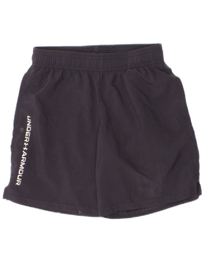 Under Armour Pantalones cortos deportivos con gráficos para niños 7-8 años Pequeño Poliéster negro