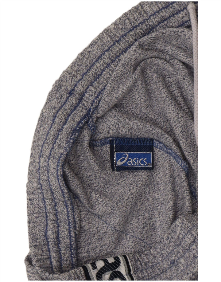 ASICS Pantalón de chándal gráfico para hombre de algodón moteado en azul marino mediano