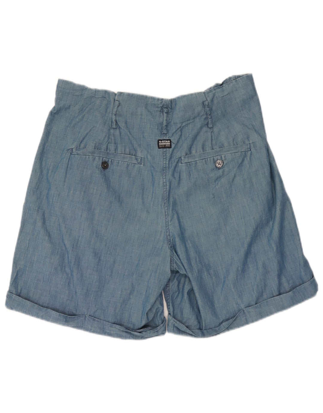 Shorts Chinos Pegged W30 De Algodón Azul Medio | G-Star Mujer