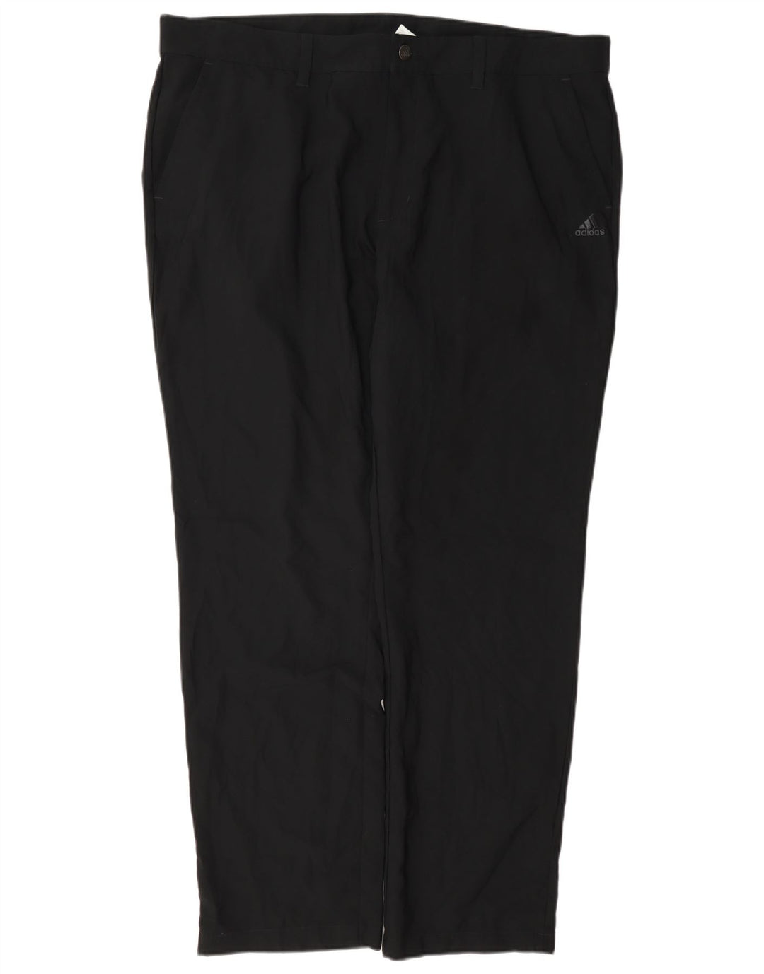 Pantalón chino recto Adidas para hombre W40 L32 Poliéster negro