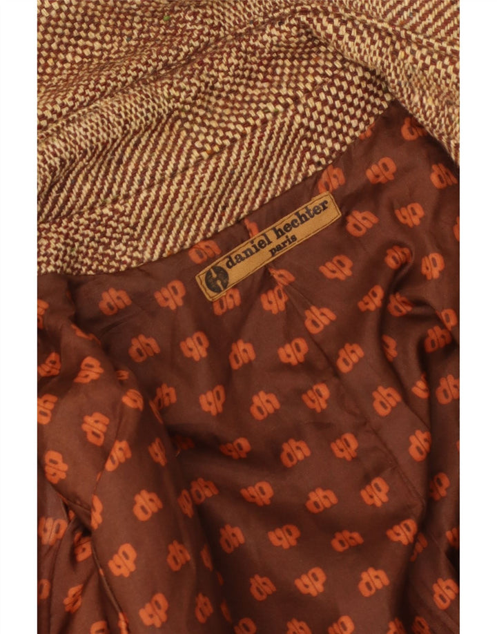 Daniel Hechter Abrigo para mujer UK 8 Small Brown Check