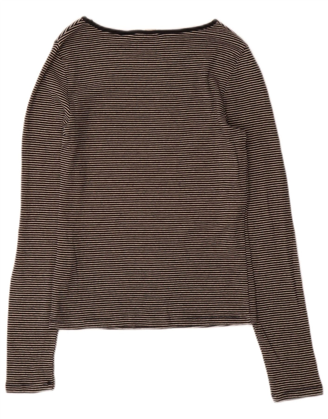 Levi's Top de manga larga para mujer UK 40 Algodón a rayas gris medio