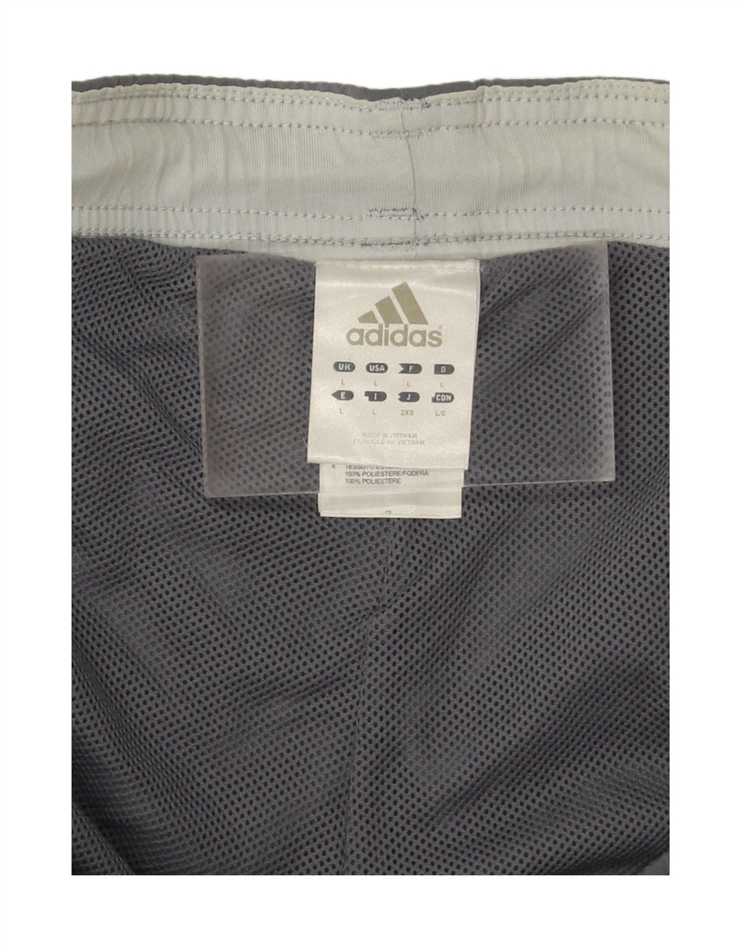 ADIDAS Pantalón de chándal gráfico para hombre Poliéster gris grande