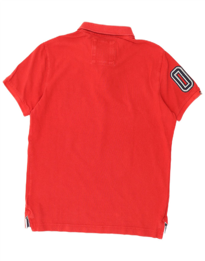 Superdry Polo Gráfico Para Hombre De Algodón Rojo Grande