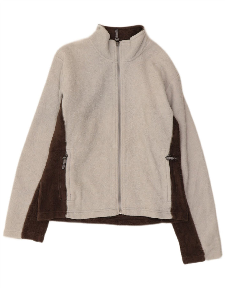 Fila Chaqueta polar para mujer UK 46 Marrón medio Poliéster con bloques de color