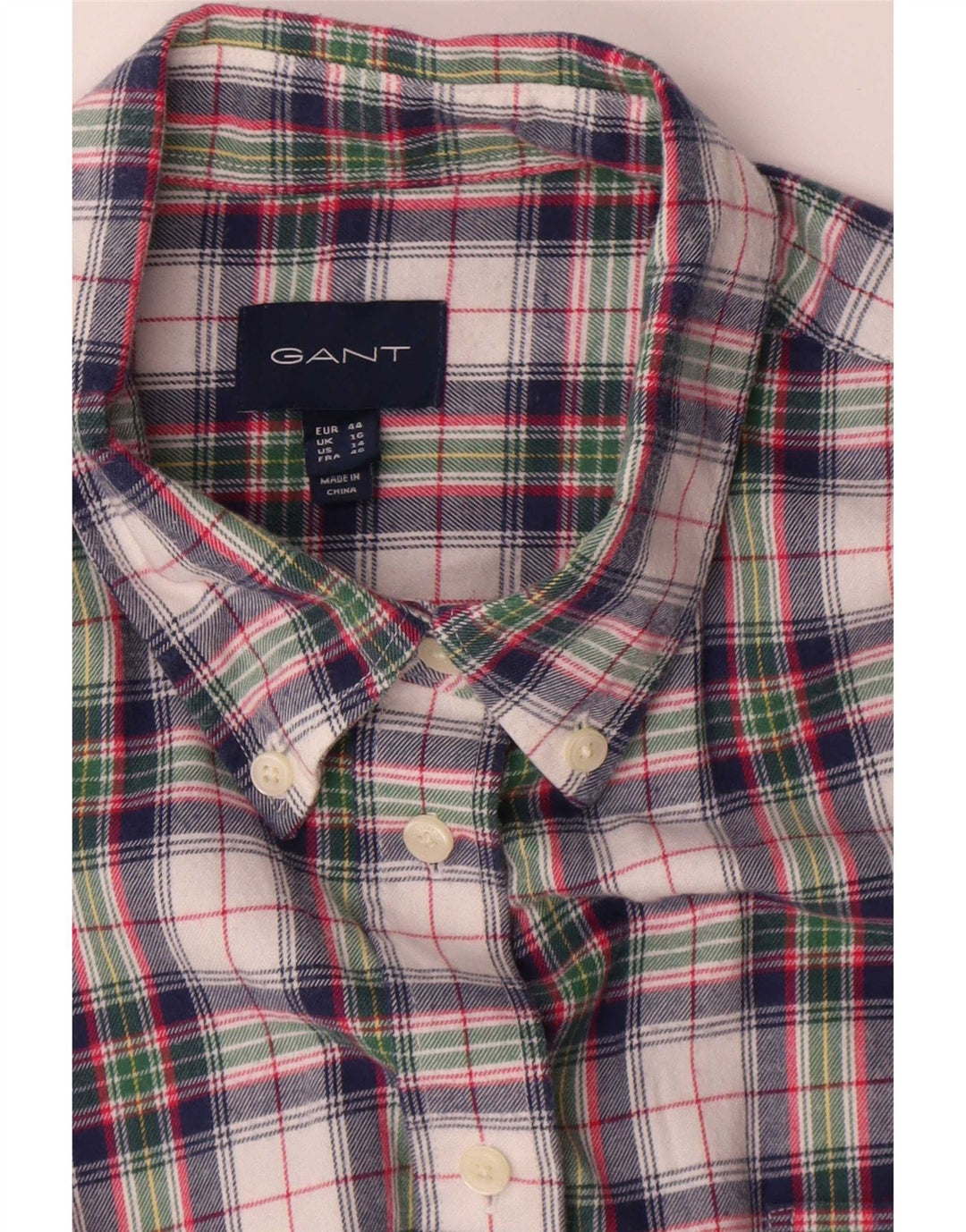 Gant Camisa de franela extragrande para mujer UK 46 Algodón a cuadros multicolor grande