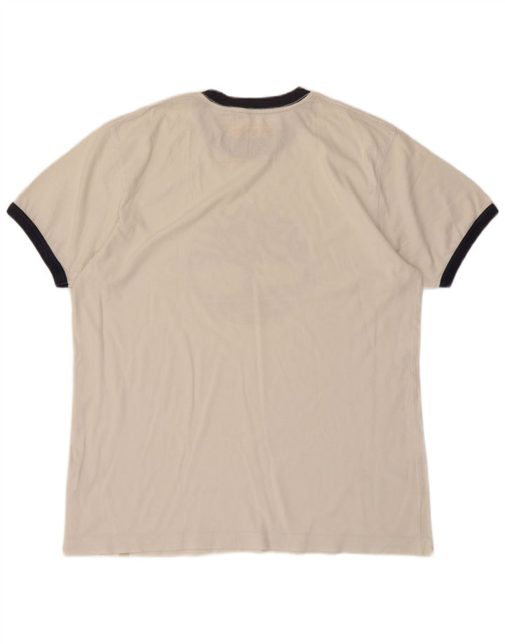 Timberland Camiseta gráfica para hombre Top XL Off White Cotton