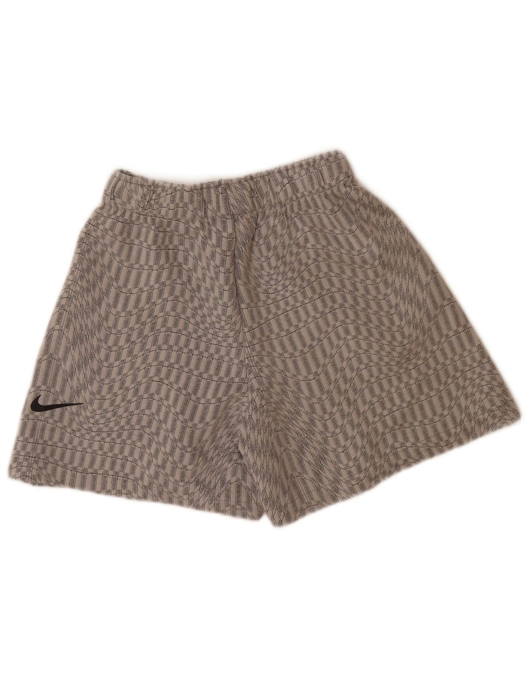 Nike Pantalones cortos deportivos para mujer UK 6 XS Gris Geométrico Poliéster