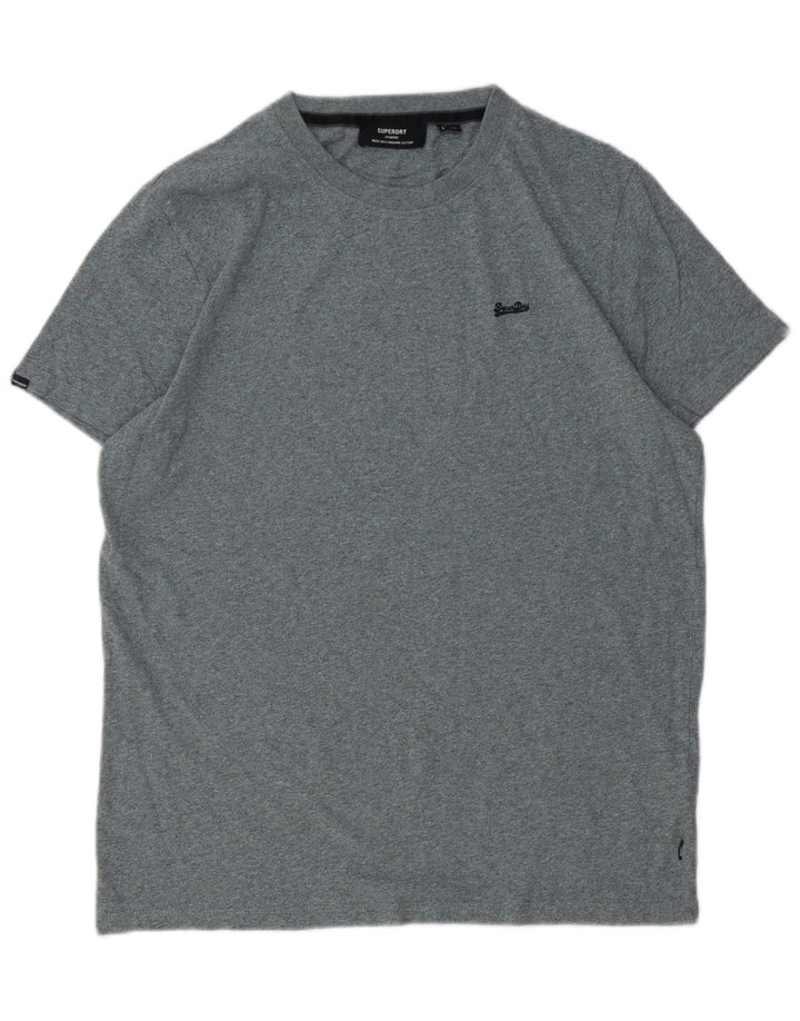 SUPERDRY Camiseta Hombre Top XL Gris Algodón