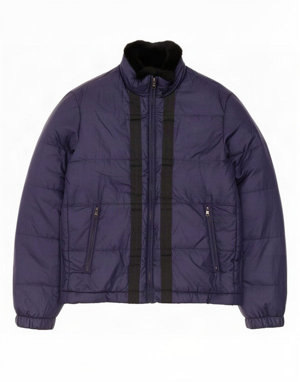 Hugo Boss Chaqueta acolchada para hombre EU 48 Medio Azul marino Poliéster