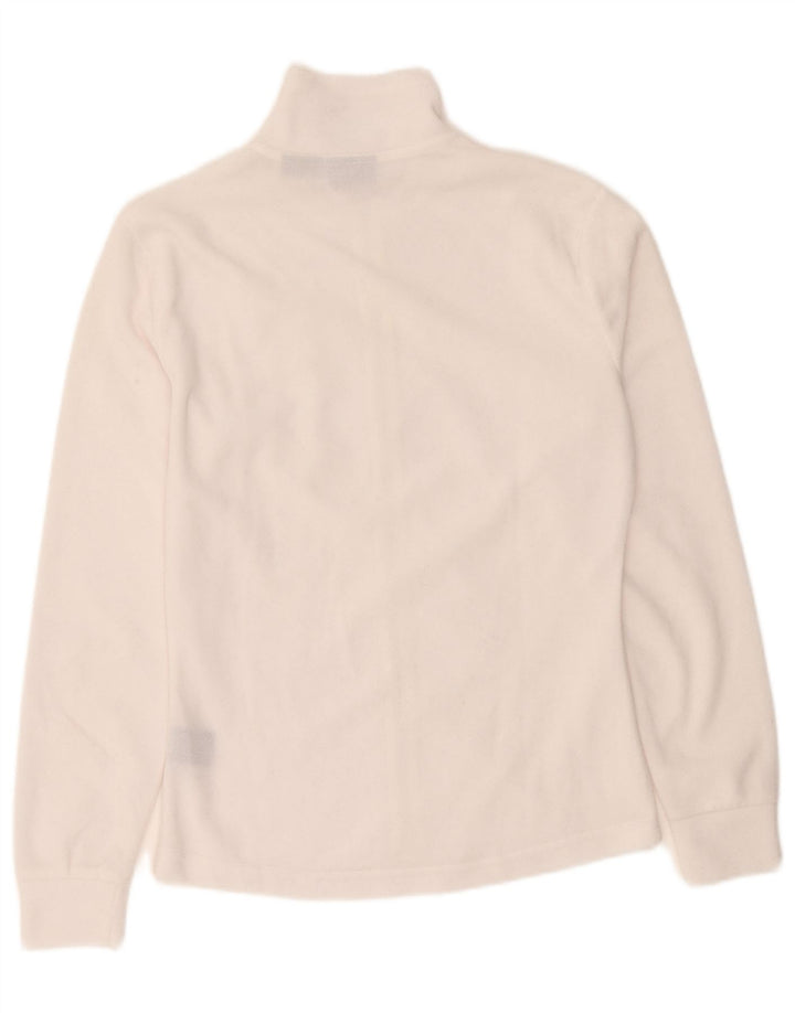 Fila Chaqueta polar para mujer UK 12 Medium White Poliéster