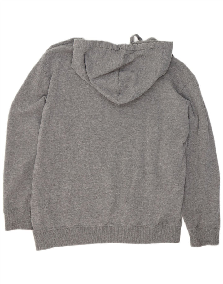 Vans Jersey con capucha para hombre, talla pequeña, algodón moteado gris