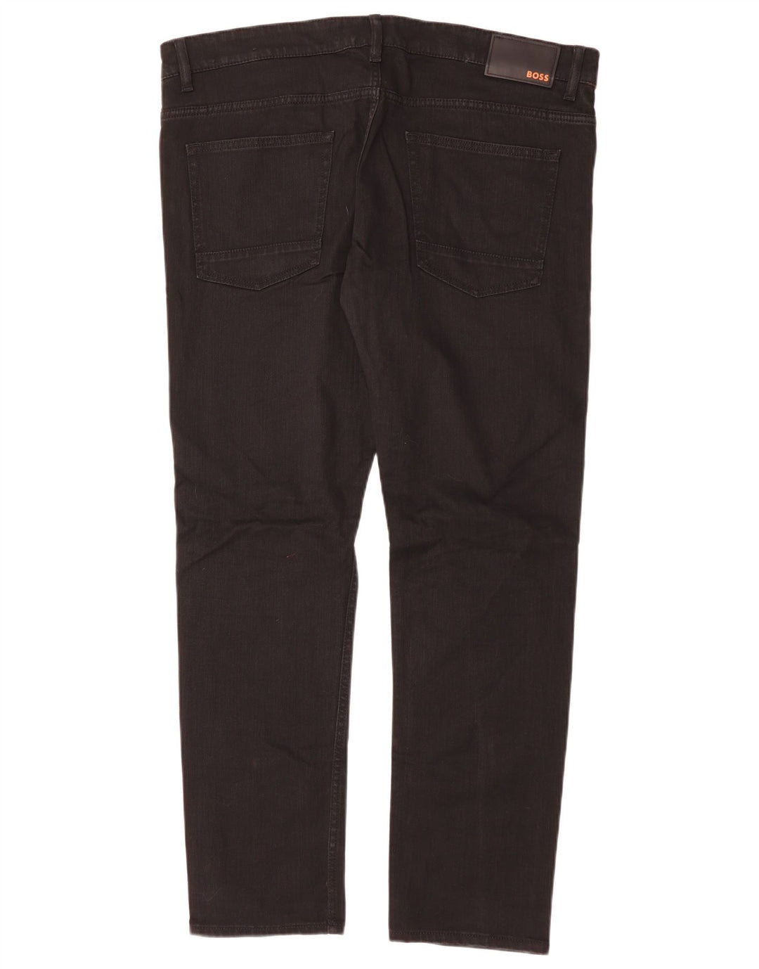 HUGO BOSS Pantalones informales de corte slim Delaware para hombre W36 L30 Algodón negro