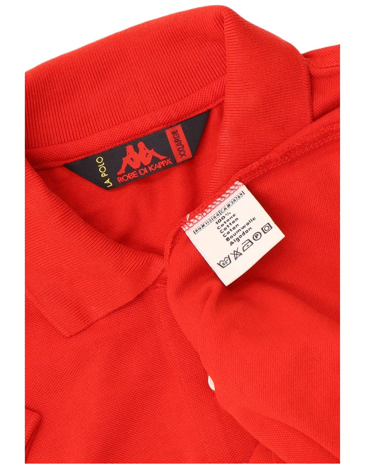 KAPPA Polo para mujer UK 20 2XL Rojo Algodón