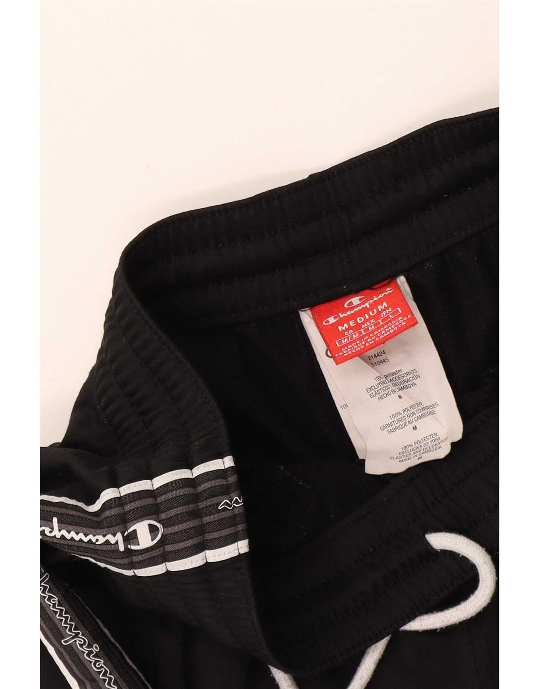Champion Pantalones De Chándal Gráficos Medium Black Colorblock Mujer