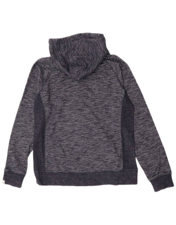 Animal - Sudadera con capucha y cremallera para mujer (talla 40), algodón moteado en azul marino mediano