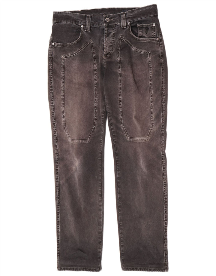 Jeckerson Vaqueros rectos para hombre W31 L30 Algodón gris