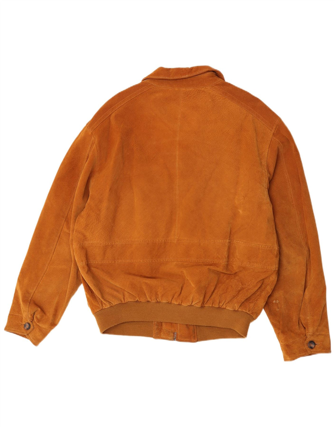 James Dillon Chaqueta bomber de ante para hombre Reino Unido 40 Cuero beige grande