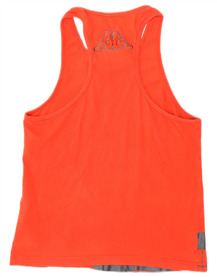 Kappa Camiseta sin mangas gráfica para mujer Reino Unido 12 Algodón rojo mediano