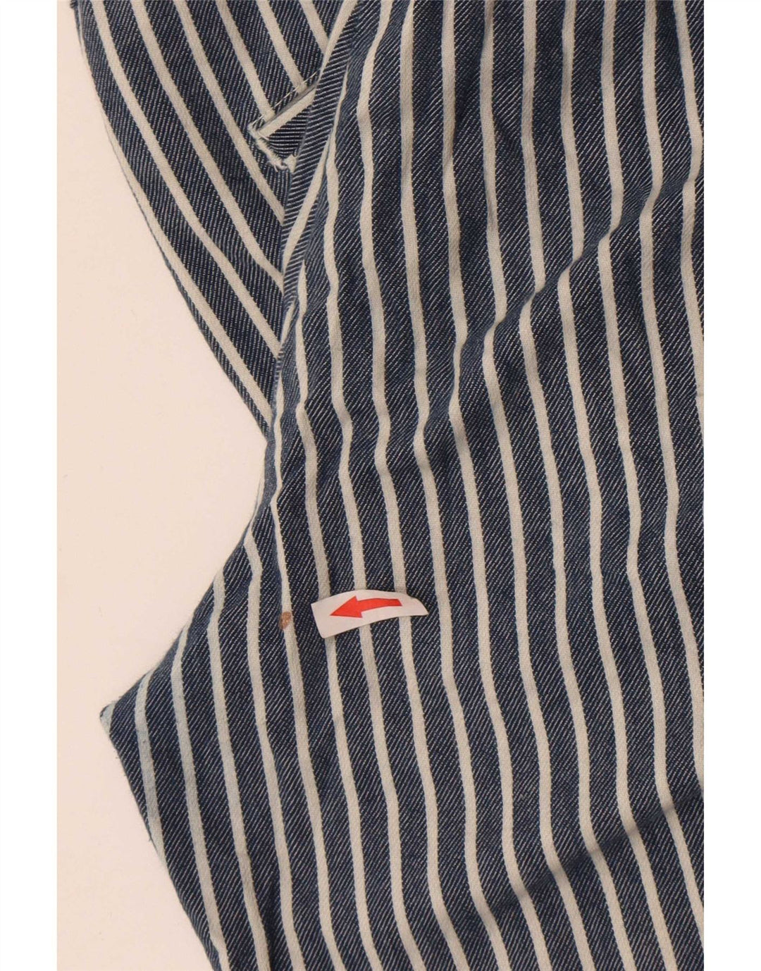 Zara Hombre Shorts Deportivos Medianos Azul Marino Rayas
