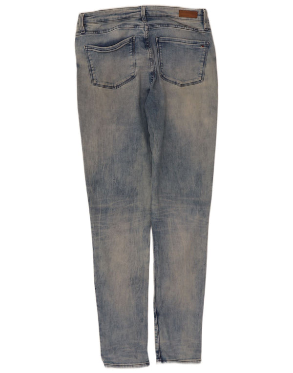 Tommy Hilfiger Vaqueros pitillo desgastados para mujer W30 L30 Algodón azul