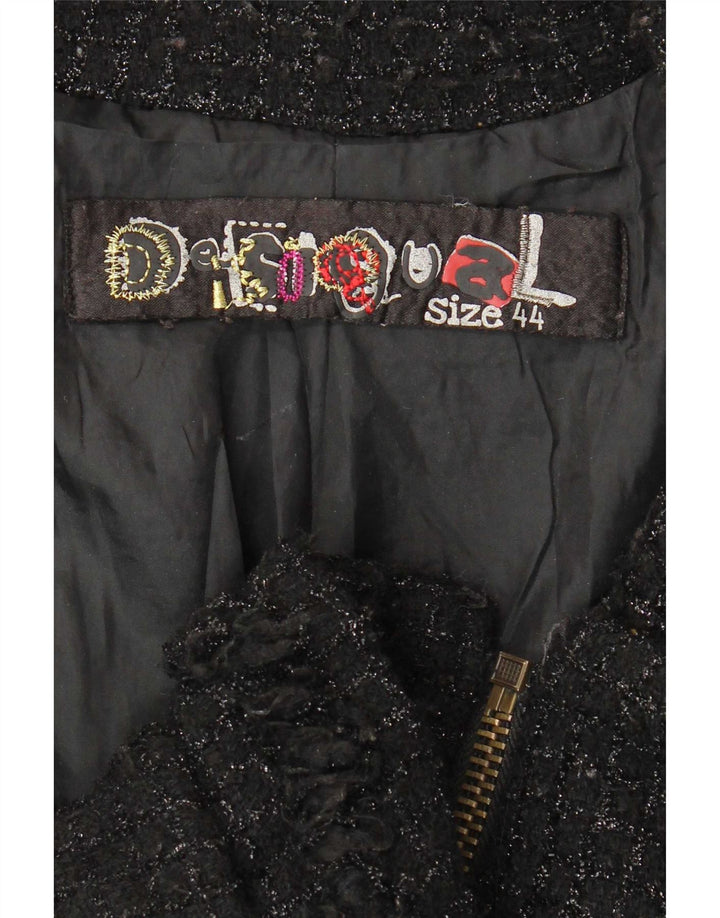 Desigual Chaqueta utilitaria para mujer EU 44 XL Negro