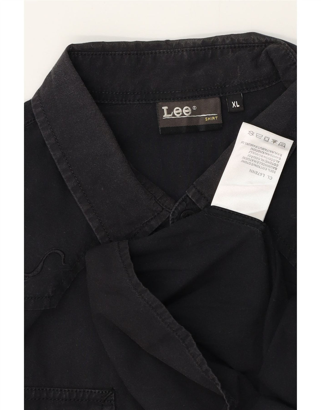 LEE Camisa gráfica para hombre XL Algodón negro
