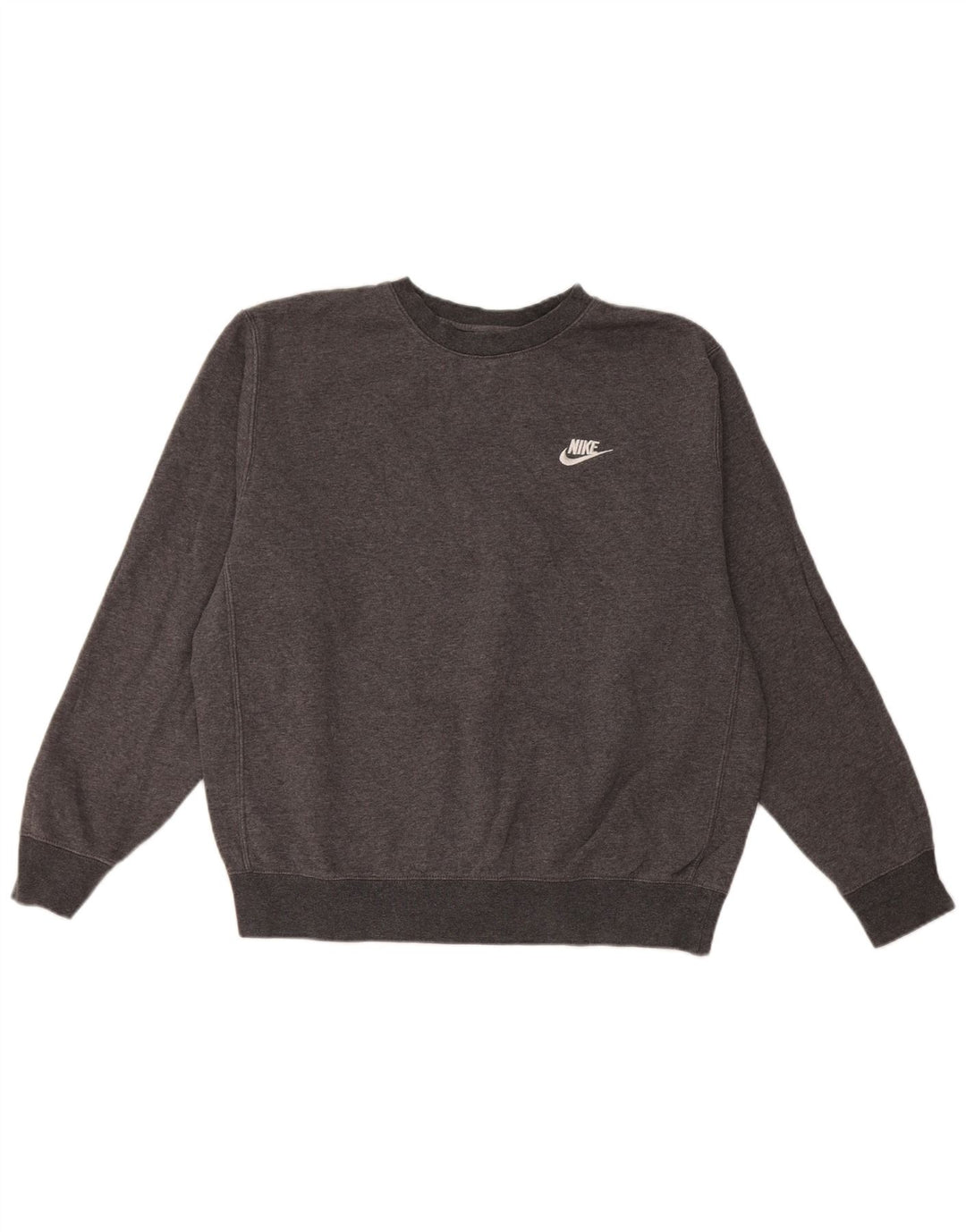 Nike - Sudadera extragrande para mujer, talla 40, algodón gris medio