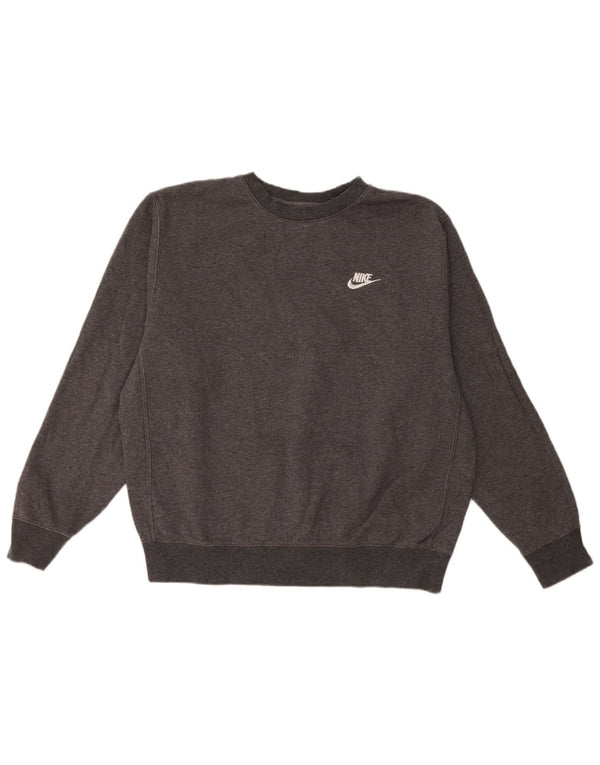 Nike - Sudadera extragrande para mujer, talla 40, algodón gris medio