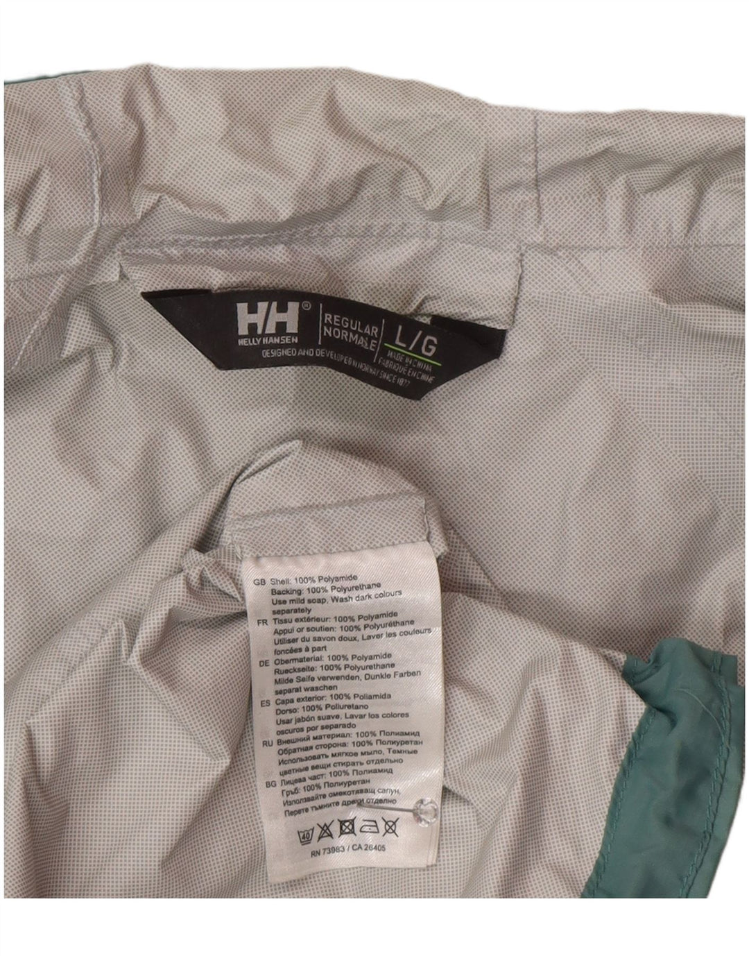 Helly Hansen Chaqueta impermeable con capucha para mujer Reino Unido 46 Grande Verde Poliamida